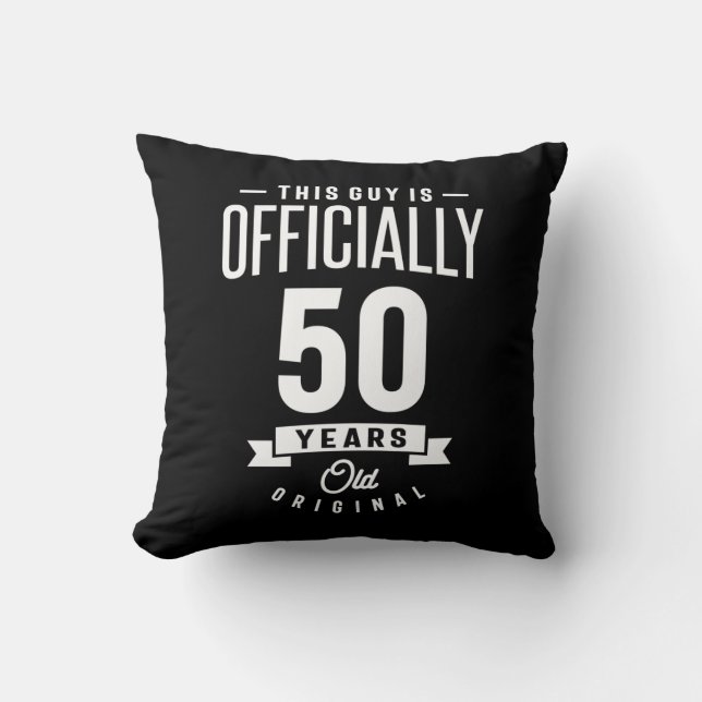 Coussin 50 Ans - 50e Anniversaire Drôle Cadeau (Recto)