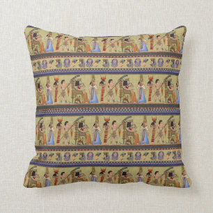 Coussin 50 cm x 50 cm avec hiéroglyphes égyptiens