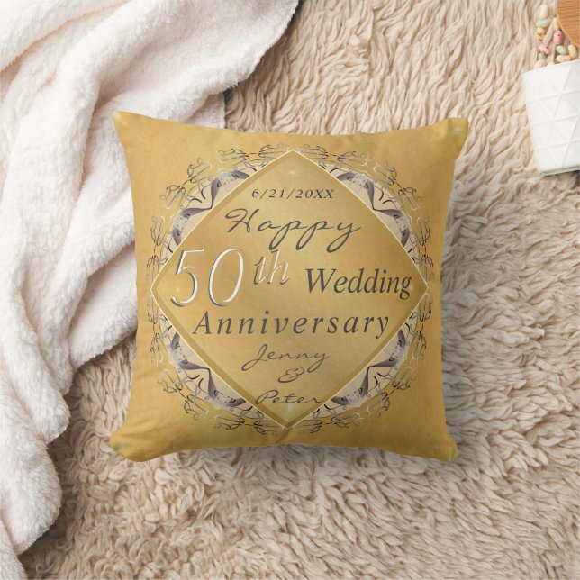 Coussin 50e/1er Anniversaire du Mariage Pillow (Couverture)