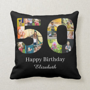 Coussin 50e anniversaire Créez votre propre photo personna