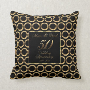 Coussin 50e anniversaire de Mariage Parents Mariages d'or