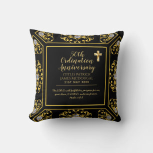 Coussin 50e PRIEST Cabinet Anniversary Personalized