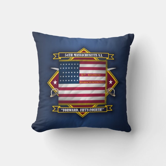 Coussin 54e Massachusetts V.I. (Recto)