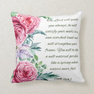 Coussin 58:11 d'Isaïe de vers de bible
