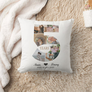 Coussin 5 ans de mariage