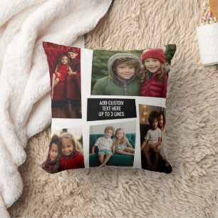 Coussin 5 Photo Collage Funky Mid Century Moderne Angles