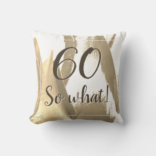 Coussin 60 Et alors Tulipe Dorée Fleur 60e Anniversaire