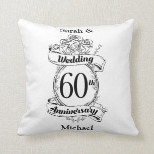 Coussin 60e anniversaire des Mariages du diamant