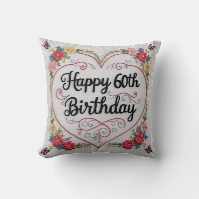 Coussin 60e anniversaire Jeu d'oreiller : Un hommage intem (Recto)
