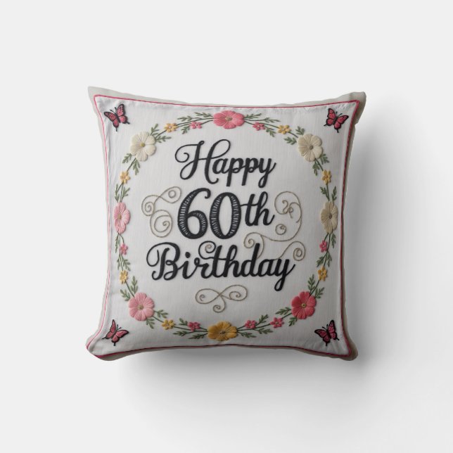 Coussin 60e Anniversaire Jeu d'Oreiller : Une conservation (Recto)
