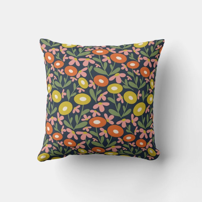 Coussin 60s Retro Summer Pink (Verso)
