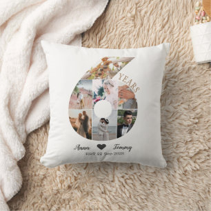 Coussin 6 ans de mariage
