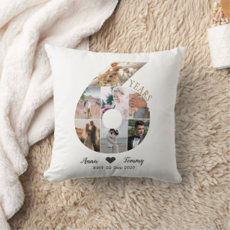 Coussin 6 ans de mariage