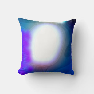 Coussin 7003 Art Abstrait Bleu Et Violet Exposé