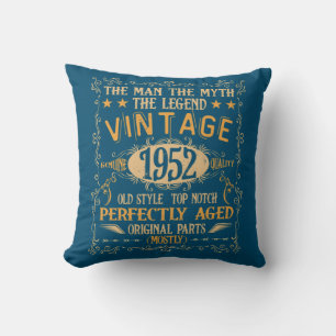Coussin 70 Ans Mythe de l'Homme Légende 1952 70e anniversa