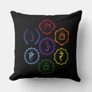 Coussin 7 chakras principaux en cercle