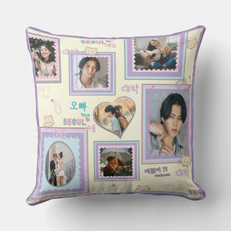 Coussin 7 Collage Photo Mignon Kawaii coréen k-pop hallyu