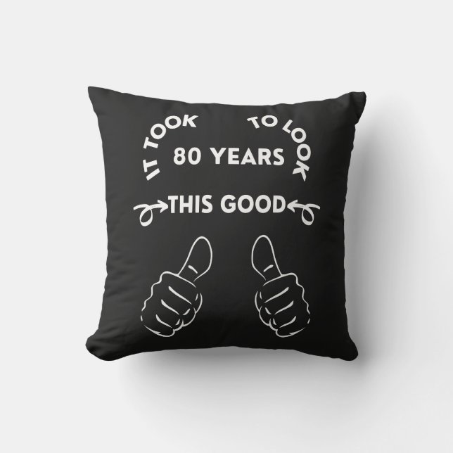 Coussin 80e anniversaire Pillow (Recto)