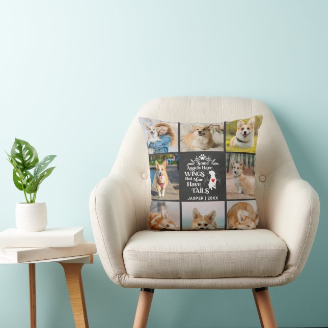 Coussin 8 Photo Collage Animaux de compagnie Chien Perte S (Chaise)