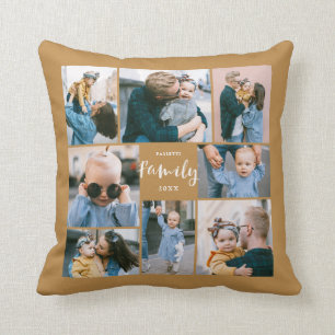 Coussin 8 Photo Collage Famille Moderne Personnalisée Do