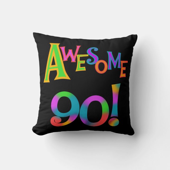 Coussin 90 T-shirts impressionnant et Gifs d'anniversaire (Recto)