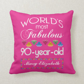 Coussin 90e anniversaire des plus fabuleux joyaux colorés