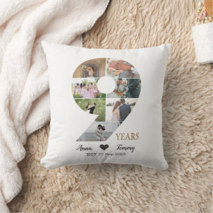 Coussin 9 Ans d'Anniversaire de Mariage