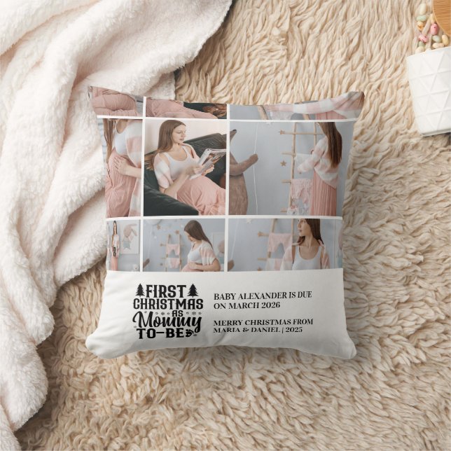 Coussin 9 Photo Mommy to be Christmas Pregnancy  (Couverture)