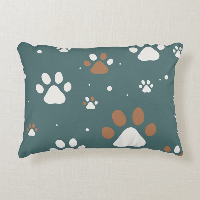 Coussin à 12 x 16 pouces Pawz (Devant)