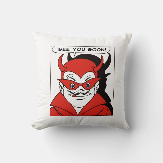 Coussin À bientôt, Devil (Recto)