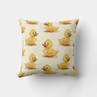 Coussin à canard jaune