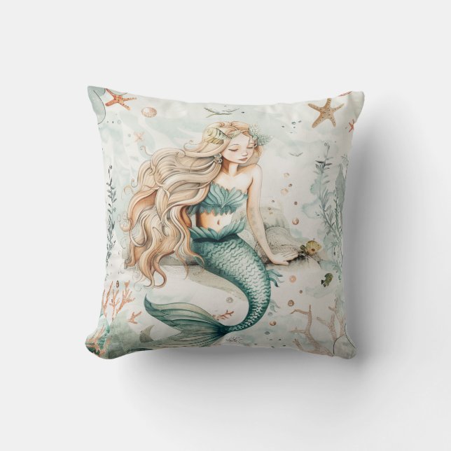 Coussin A Cute Mermaid (Recto)