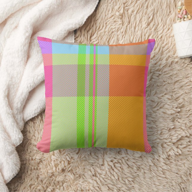 Coussin à damiers Coussin, Unique et Beau Motif T (Couverture)
