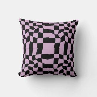 Coussin à damiers lancer l'oreiller