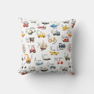 Coussin A est pour Avion B est pour Bus - abc transport