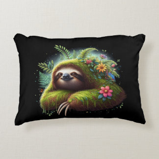 Coussin à fentes florales - Coussin de forêt tropi