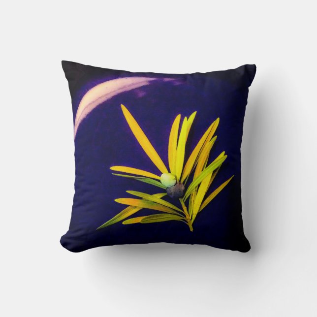 Coussin À feuillage persistant sur l'oreiller à lancer ble (Recto)