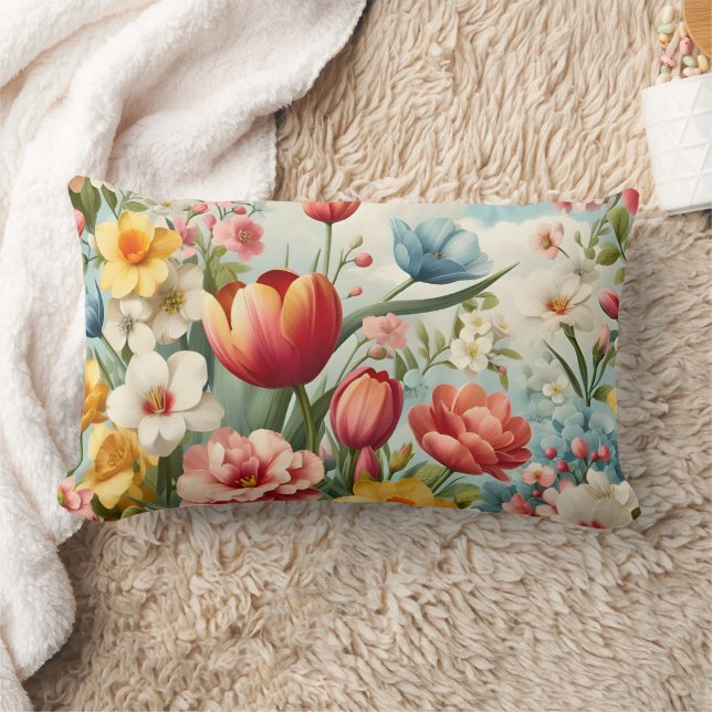 Coussin à fleurs de charme du printemps (Couverture)