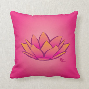 Coussin à fleurs de Lotus