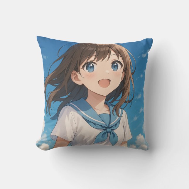 Coussin A Girl under the Summer Sky (Recto)