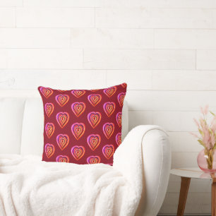 Coussin à jeter en forme de cœur