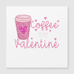 Coussin à jeter T-Shirt Coffee is my Valentine Pos