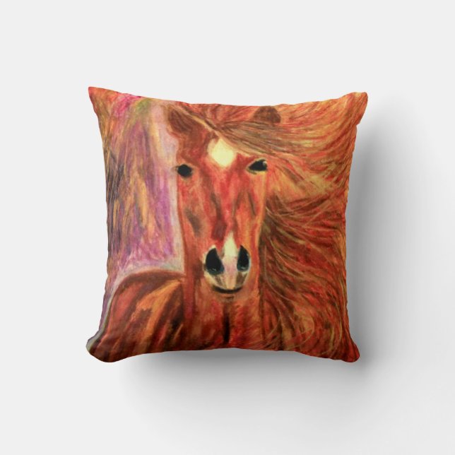 COUSSIN À JETTER CHEVAL DE DESIGNER - CADEAUX DE S (Recto)