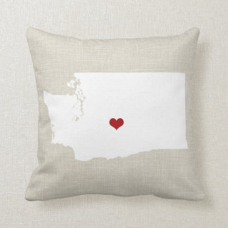 Coussin à la maison 16" de l'état de Washington