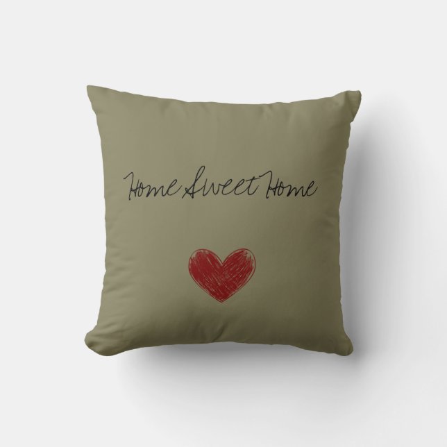 Coussin à la maison doux à la maison (Recto)