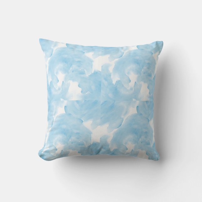 Coussin à lancer de brouillard bleu (Recto)
