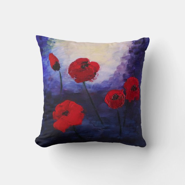 Coussin à lancer magique floral (Recto)