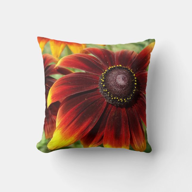 Coussin à lancer photo à fleurs 41 cm x 41 cm (Recto)