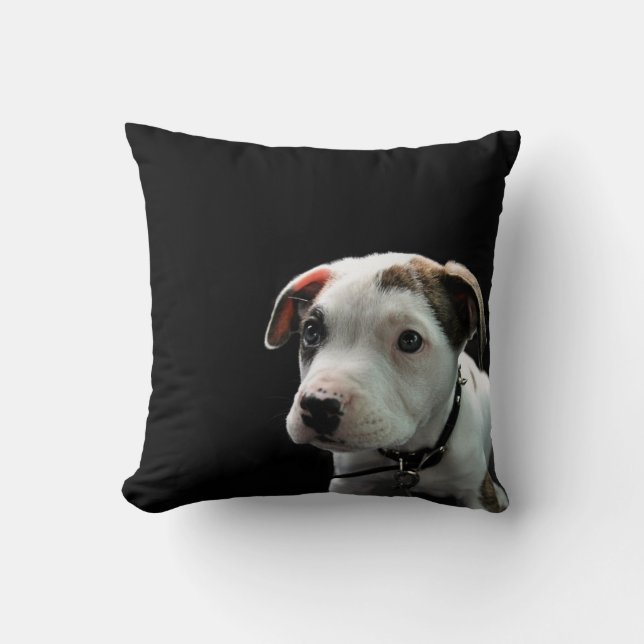 Coussin À l'os de pitbull de chiot (Recto)