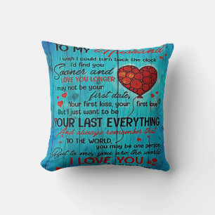 Coussin À ma conception de mari   Citations D'Amour Au Mar